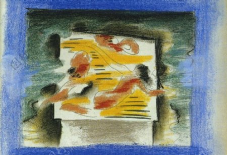 1924Mercureesquissepourund淇r西班牙画家巴勃罗毕加索抽象油画人物人体油画装饰画