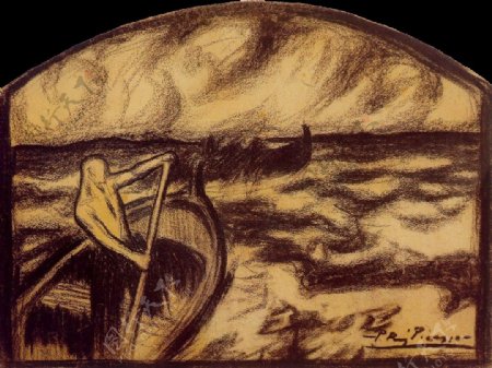 1900Etreounepas鍧眗e西班牙画家巴勃罗毕加索抽象油画人物人体油画装饰画