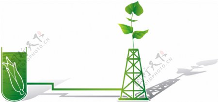 绿色环保插画绿色能源