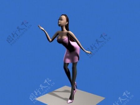 人物女性3d模型设计免费下载女人3d模型53