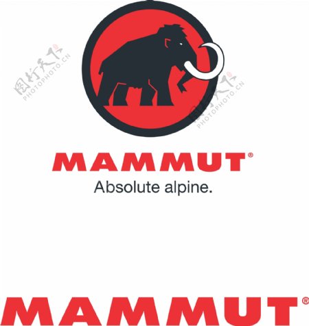 户外品牌MAMMUT矢量logo