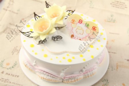 生日蛋糕水仙