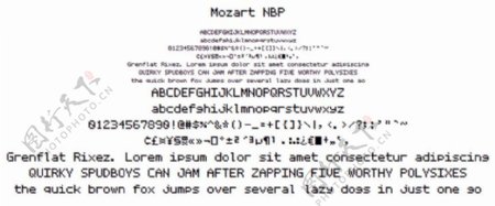 莫扎特NBP字体