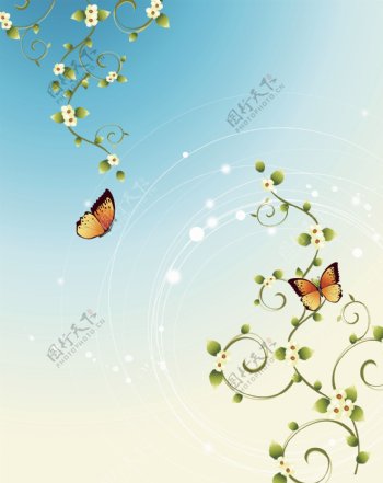 蝶与花二玻璃移门图片大全编号Y092