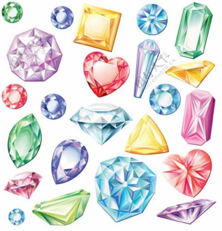 各种精美矢量钻石