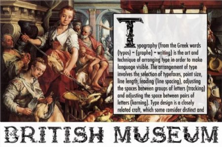 大英博物馆1490字体