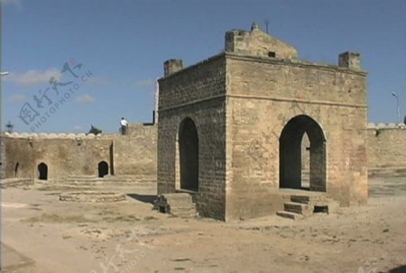 阿塞拜疆的琐罗亚斯德教寺2股票的录像视频免费下载