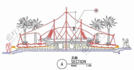 杭州山水人家景观设计素材CAD图纸