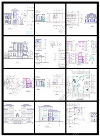 别墅住宅CAD图纸