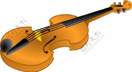 褐色小提琴艺术剪辑