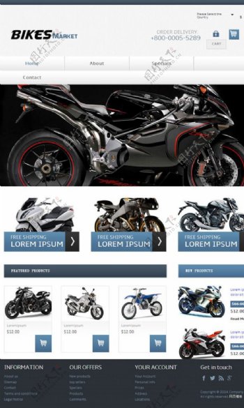 摩托车销售企业网站图片