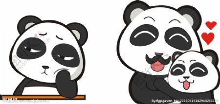 卡通熊猫卡通熊图片