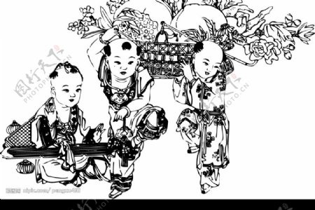 中国古代儿童017图片