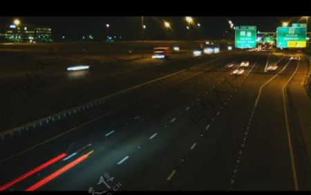 公路夜景视频素材