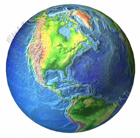 3D地球平面图片