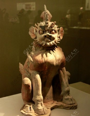 西安历史博物馆镇墓兽图片