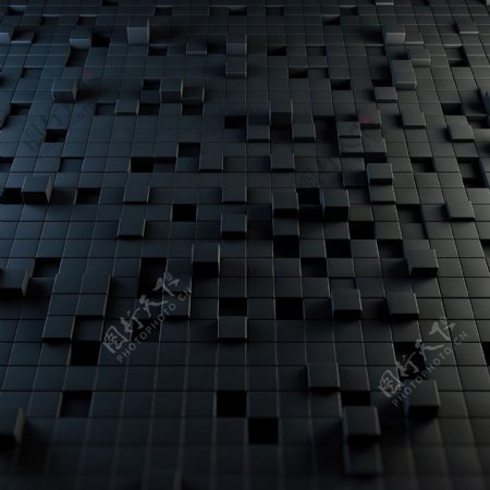 黑色3D立体设计背景图片