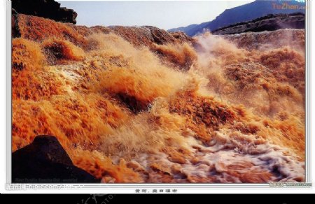 黄河瀑布写真艺术1图片