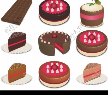 巧克力蛋糕图标图片