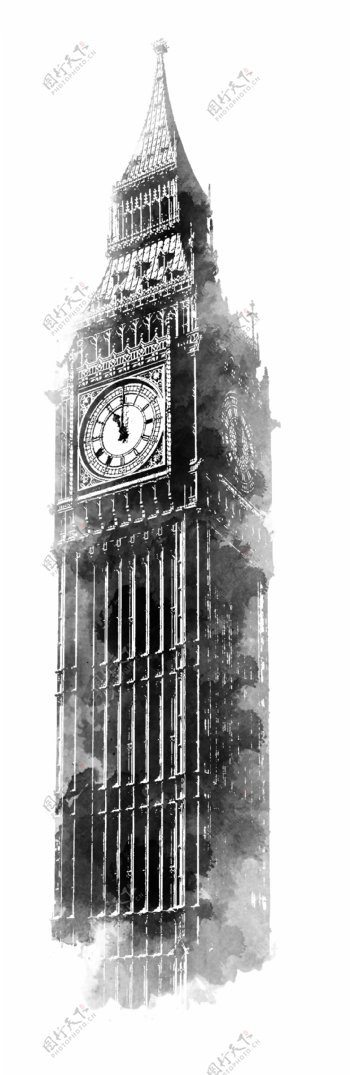 伦敦钟楼建筑图片
