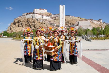 西藏日喀则江孜江孜宗山04图片