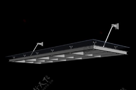 钢结构雨棚模型图片