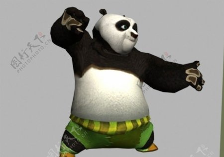 功夫熊猫阿宝max模型攻击动画图片