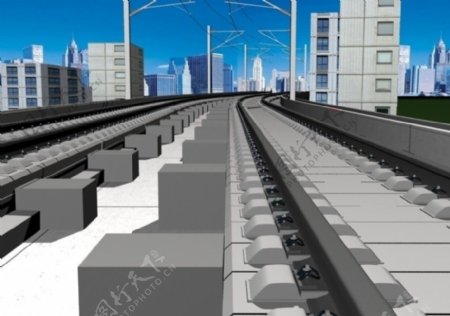高铁轨道模型图片