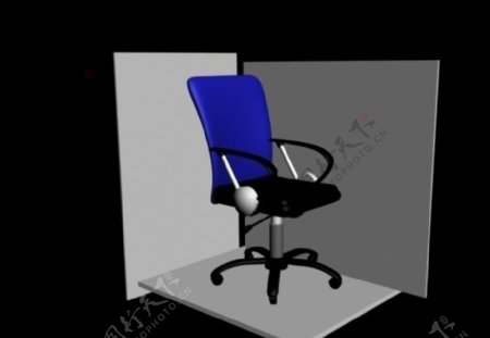 电脑椅建模白模图片