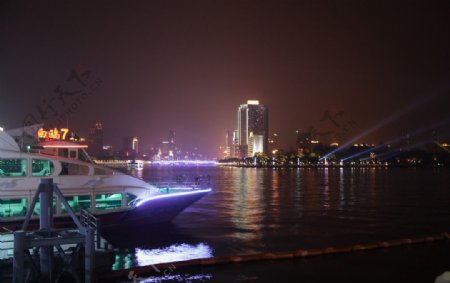 广州珠江夜游景色图片