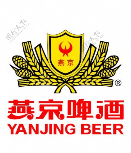 燕京啤酒标志图片