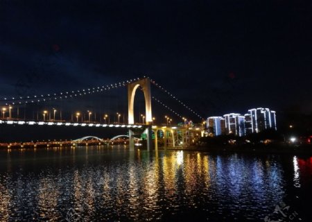 广西柳州柳江夜游风景图片