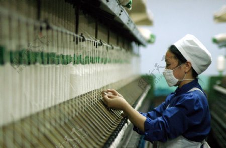 纺织女工1图片