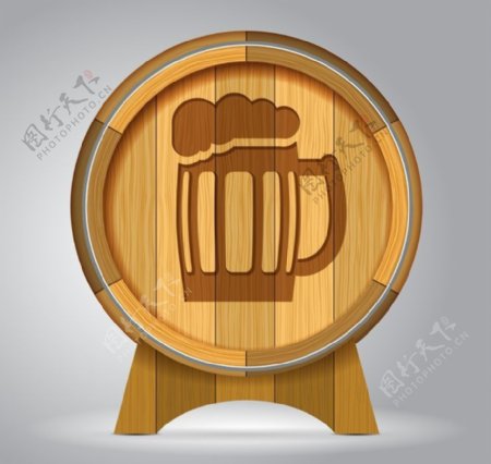 酒桶酿酒啤酒图片
