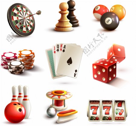 赌博体育娱乐图标设计图片