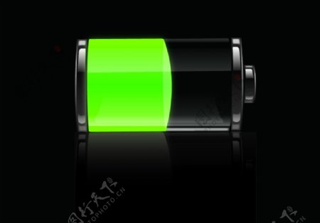 透明质感电池图标图片