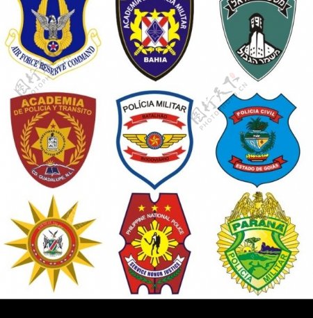 世界各国警察军队和保密部门Logo标志部分缩略图图片