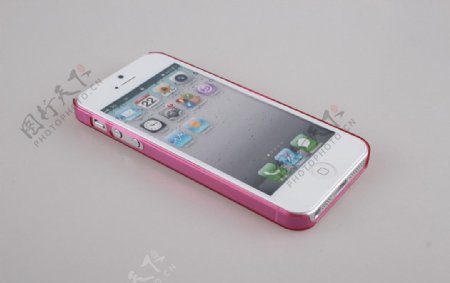 紫色苹果5手机保护套图片