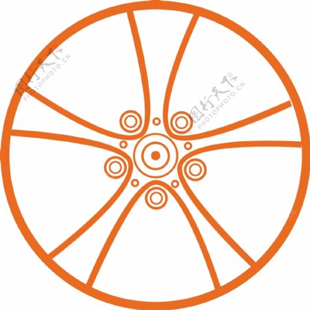 汽车轮毂矢量图设计图片