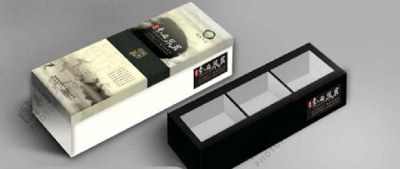 水墨式高档茶叶包装盒图片