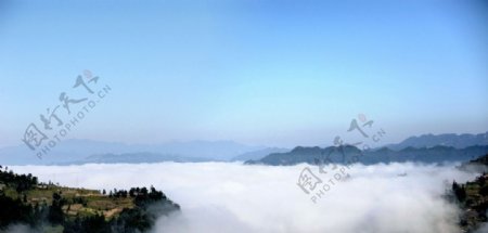 雷公山云雾图片