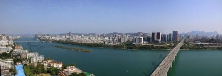 柳州市河东新区全景图图片