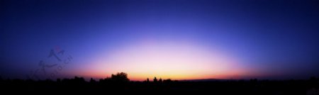 落日晚景图片
