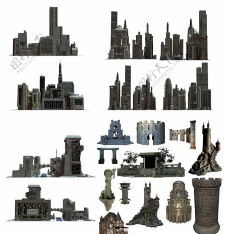 3D建筑素材图片