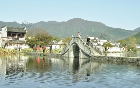 宏村画桥图片