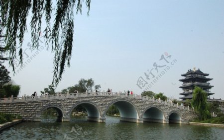 大明湖桥图片