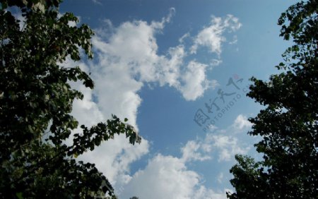夏天的云空图片