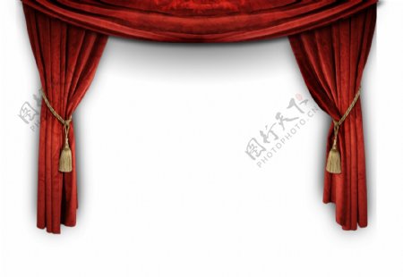 窗帘幔帘子背景布红布图片