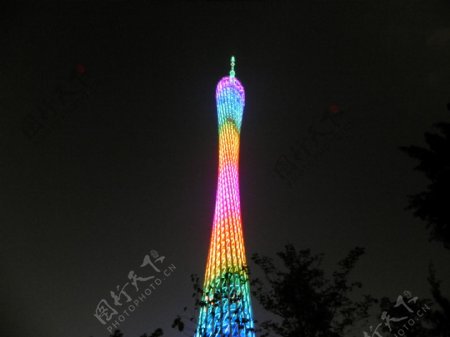 广州塔全景图片