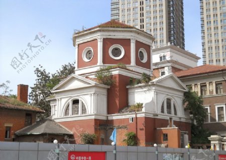 天津圣心教堂遗址图片